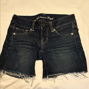 American Eagle Dark Blue Denim Shorts